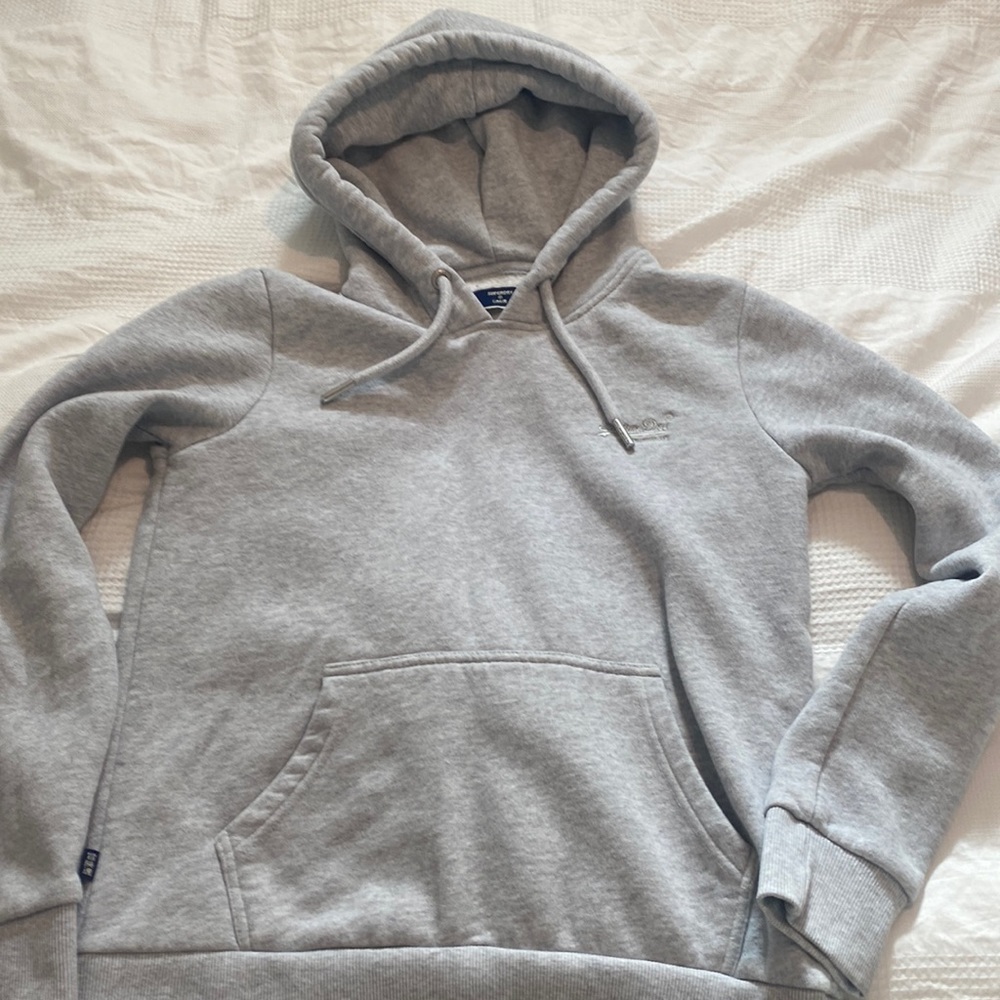 Grey super dry hoodie. Size small. Worn twice